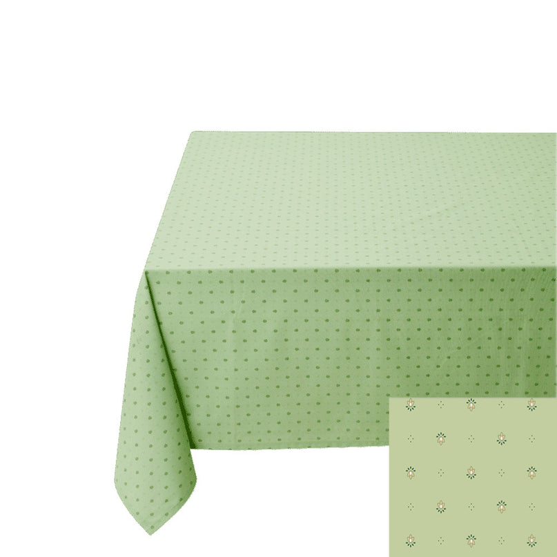 Nappe exclusif vert coton enduit plastifié 3m  x 1m55
