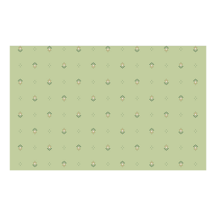 Nappe exclusif vert coton enduit plastifié 3m  x 1m55