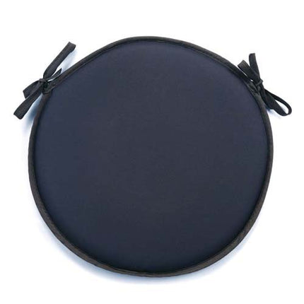 Coussin de chaise rond uni gris anthracite 40 cm