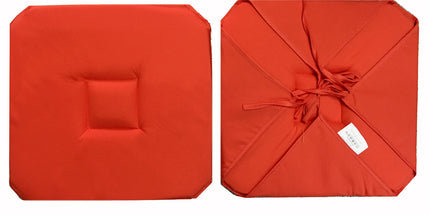 Coussin de chaise avec 4 rabats Terracotta 40 cm x 40 cm