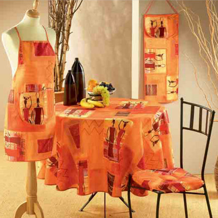 Nappe africaine Orange  2m40/1m50