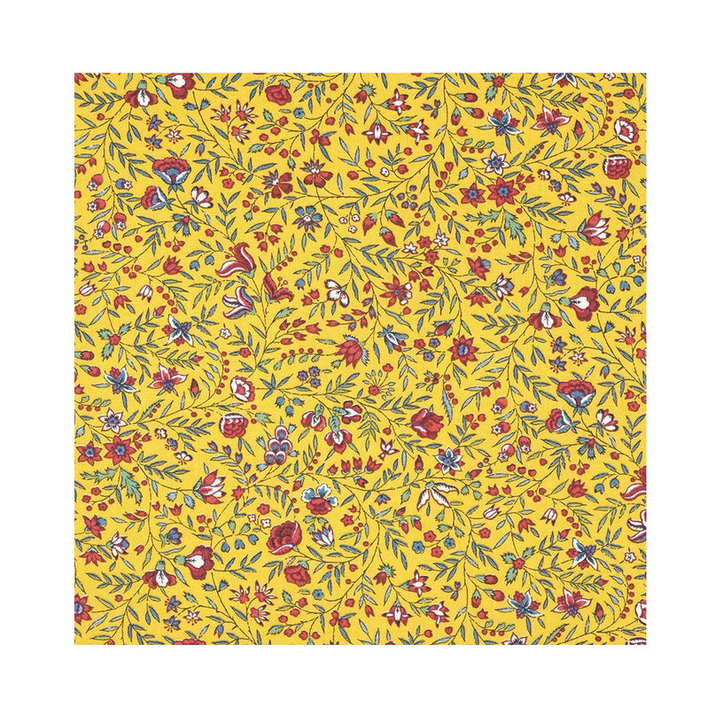 Serviette beaucaire jaune 41 cm x 41 cm