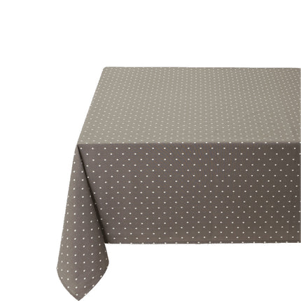 Nappe carrée exclusif fleurette gris anthracite coton 1m55 x 1m55