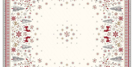 Nappe Vallée E carrée 1m40 x 1m40 Jacquard