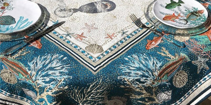 Nappe carrée Bonifacio B 1m45 x 1m45 Jacquard