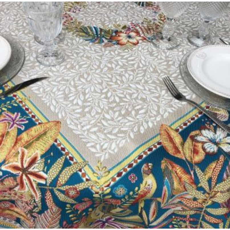 Nappe carrée Porto rico 1m45 x 1m45 Jacquard