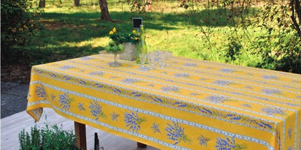 Nappe coton 1m55 x 1m20 valensole jaune