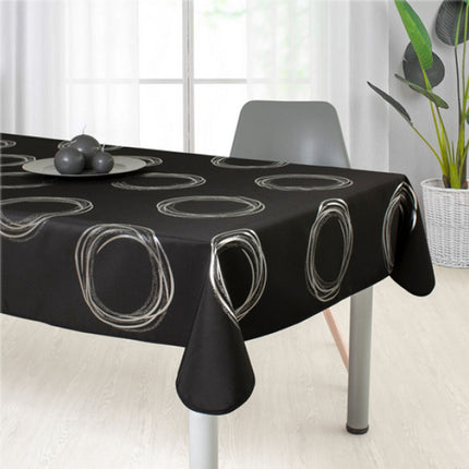Nappe TX7 Noir argent 2m40 x 1m50 anti tache et infroissable