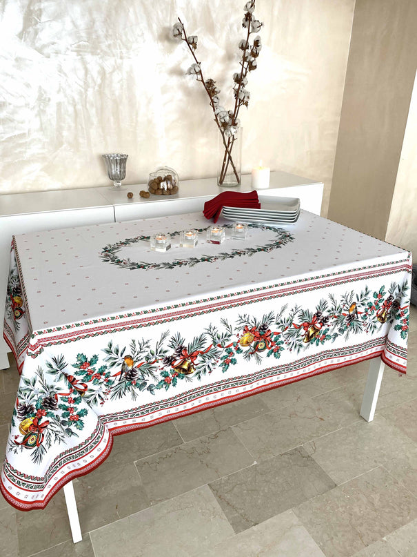Nappe de Noël Sylvestre 2m50 x 1m50 coton