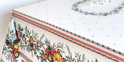 Nappe de Noël Sylvestre 2m x 1m50 coton enduit plastifié
