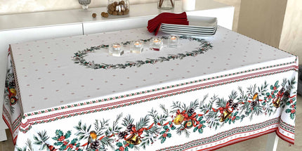 Nappe de Noël Sylvestre 2m x 1m50 coton enduit plastifié