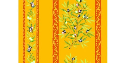 Nappe clos des oliviers jaune coton enduit 1m50/1m20