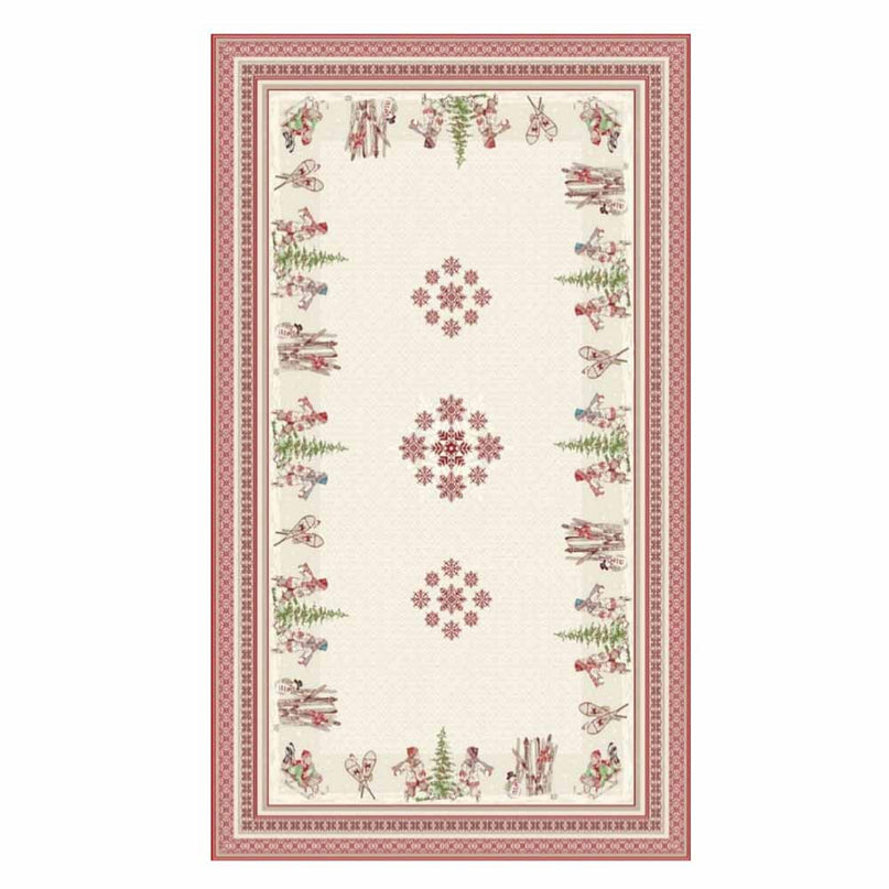 Nappe Lugeur 2m60 x 1m45 Jacquard Tapis de table
