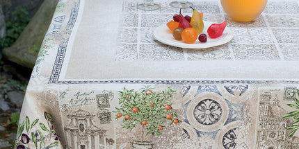 Nappe Luxe Riviera 2m60 x 1m45 Tapis de table jacquard