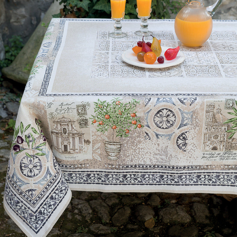 Nappe Luxe Riviera 2m60 x 1m45 Tapis de table jacquard
