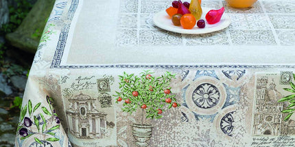 Nappe Luxe Riviera 2m60 x 1m45 Tapis de table jacquard