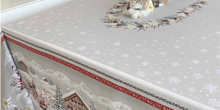 Nappe de Noël Megève 2m50 x 1m50 coton