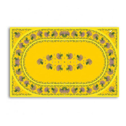 Nappe bouquet de lavande jaune Placée 2m50 x 1m50 coton