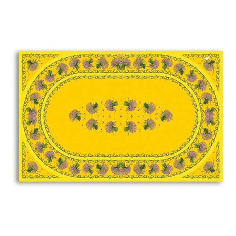 Nappe bouquet de lavande jaune Placée 2m50 x 1m50 coton