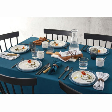 Nappe uni Pétrole 2m40 x 1m45 anti tache sans repassage