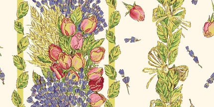 Nappe rose lavande rose coton 1m50/1m20