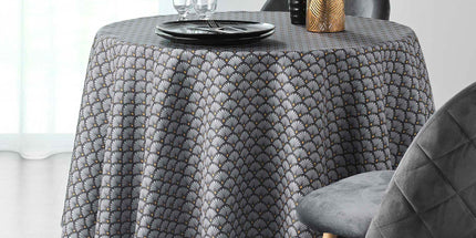 Nappe ronde 1m80 Artchic gris Anti tache et infroissable