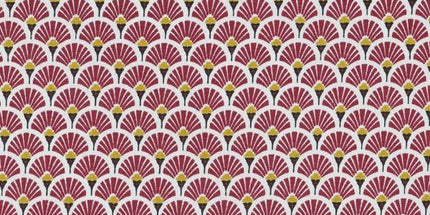 Tissu au mètre Coton Eventails R largeur 1m60