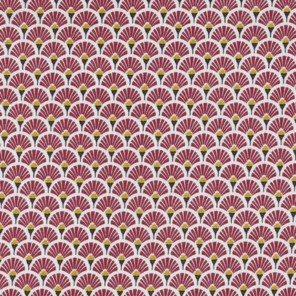 Tissu au mètre Coton Eventails R largeur 1m60