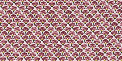 Tissu au mètre Coton Eventails R largeur 1m60