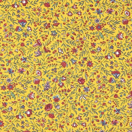 Nappe Beaucaire indienne jaune Enduit Plastifiée 1m55 x1m20
