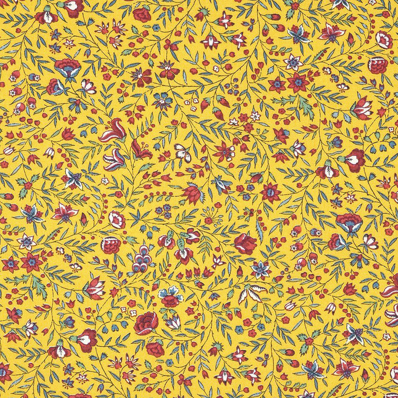 Nappe Beaucaire indienne jaune Enduit Plastifiée 1m55 x1m20