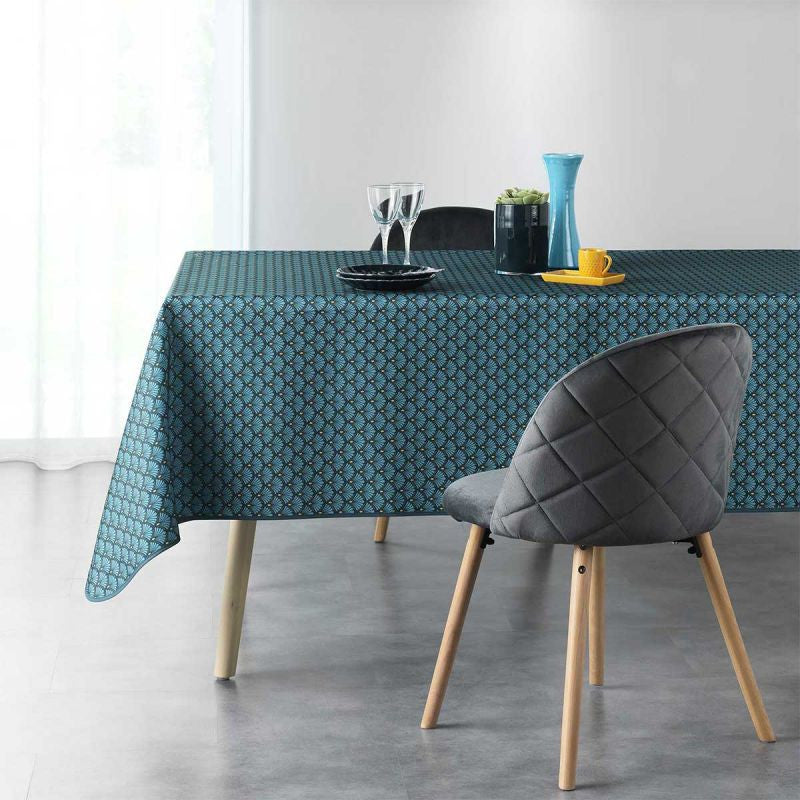 Nappe 3m50 x 1m50 Artchic bleu Anti tache et infroissable
