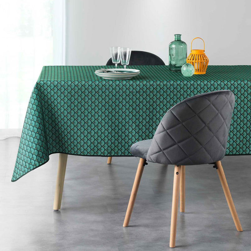 Nappe 3m50 x 1m50 Artchic vert Anti tache et infroissable
