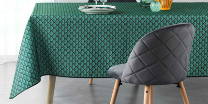 Nappe carrée 1m50 x 1m50 Artchic vert Anti tache et infroissable