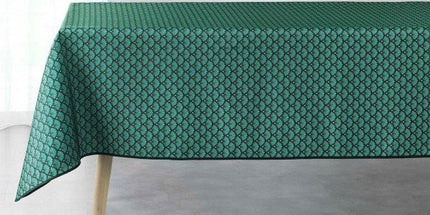 Nappe carrée 1m50 x 1m50 Artchic vert Anti tache et infroissable