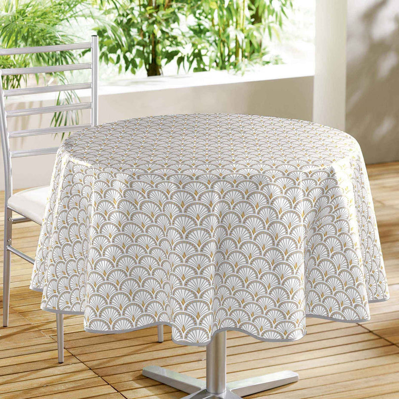 Nappe ronde 1m80 Artchic blanc Anti tache et infroissable