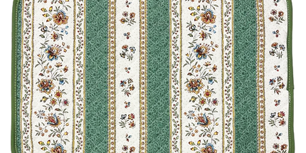 Set de table Beaucaire Vert Coton 43 cm x 31 cm