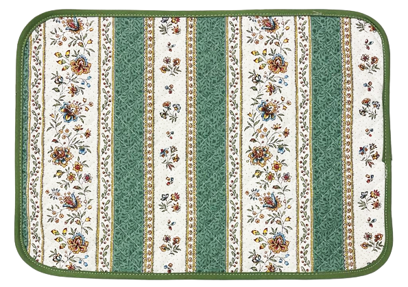 Set de table Beaucaire Vert Coton 43 cm x 31 cm