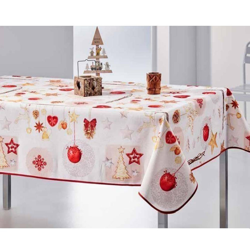 Nappe de NOEL 2m x 1m50 Réf I 222 N anti tache et infroissable