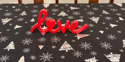 Nappe de NOEL P54 noire Anti tache Infroissable 2m x 1m50
