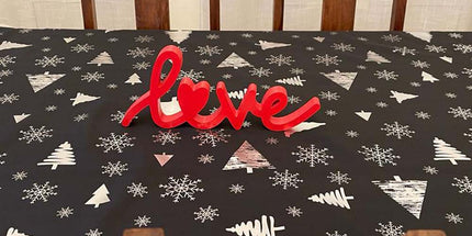 Nappe de NOEL P54 noire Anti tache Infroissable 2m x 1m50