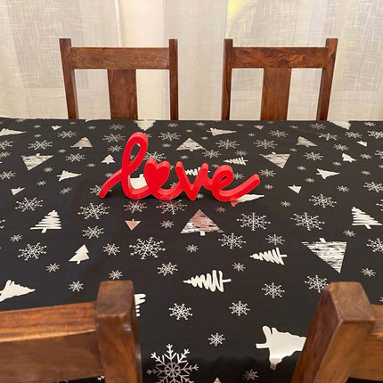 Nappe de NOEL P54 noire Anti tache Infroissable 2m x 1m50