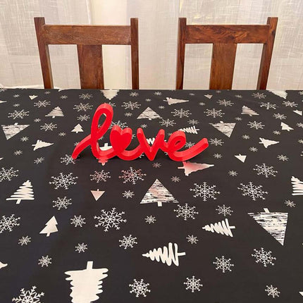 Nappe de NOEL P54 noire Anti tache Infroissable 2m40 x 1m50