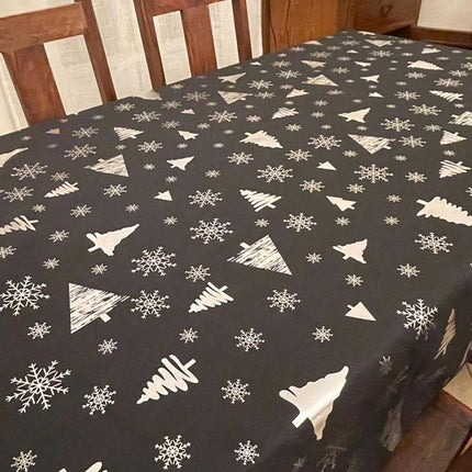 Nappe de NOEL P54 noire Anti tache Infroissable 3m x 1m50