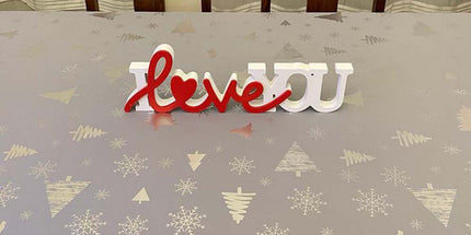 Nappe de NOEL P54 GRIS ARGENT Anti tache Infroissable 3m x 1m50