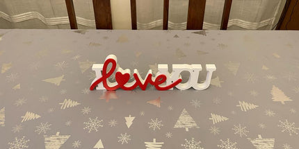 Nappe de NOEL P54 GRIS ARGENT Anti tache Infroissable 3m x 1m50
