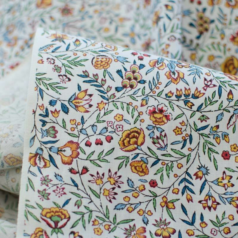 Tissu au mètre coton Beaucaire indienne V largeur 1m60