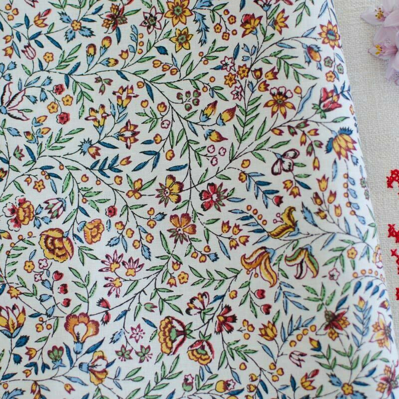 Tissu au mètre coton Beaucaire indienne V largeur 1m60