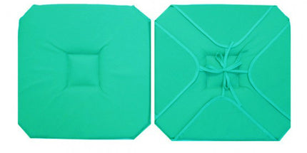 Coussin de chaise à rabats uni Celadon 40 cm x 40 cm