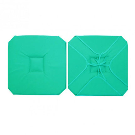 Coussin de chaise à rabats uni Celadon 40 cm x 40 cm